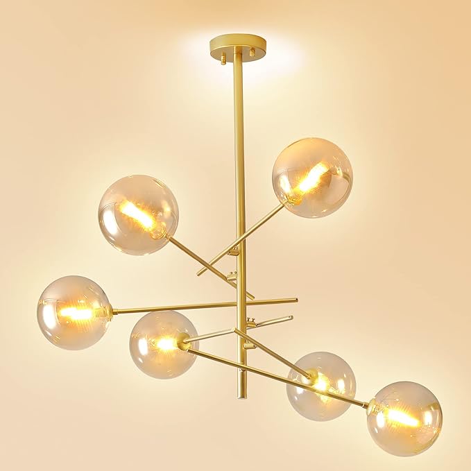 sputnik 枝形吊灯 6 灯现代吊灯工业复古天花板灯具